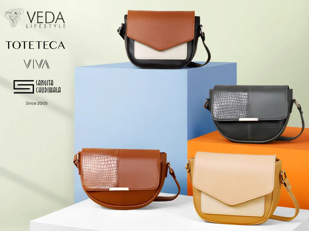 Veda Lifestyle brand family since 2005 — Toteteca, Viva and Sangita Chudiwala handbag labels